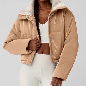 Alo White Sherpa Jacket
